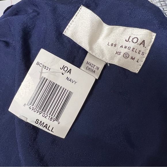 J.O.A. Royal Blue velvet one off shoulder sleeveless top SZ SM NWT - Picture 5 of 6